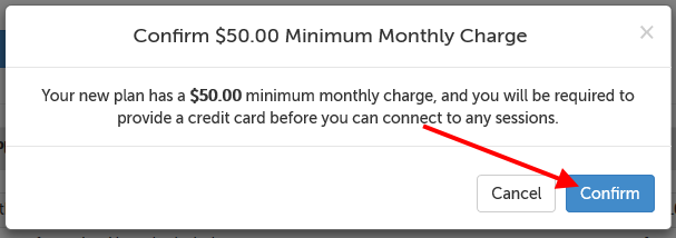 Confirm pop up