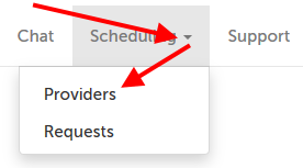 "Scheduling" tab